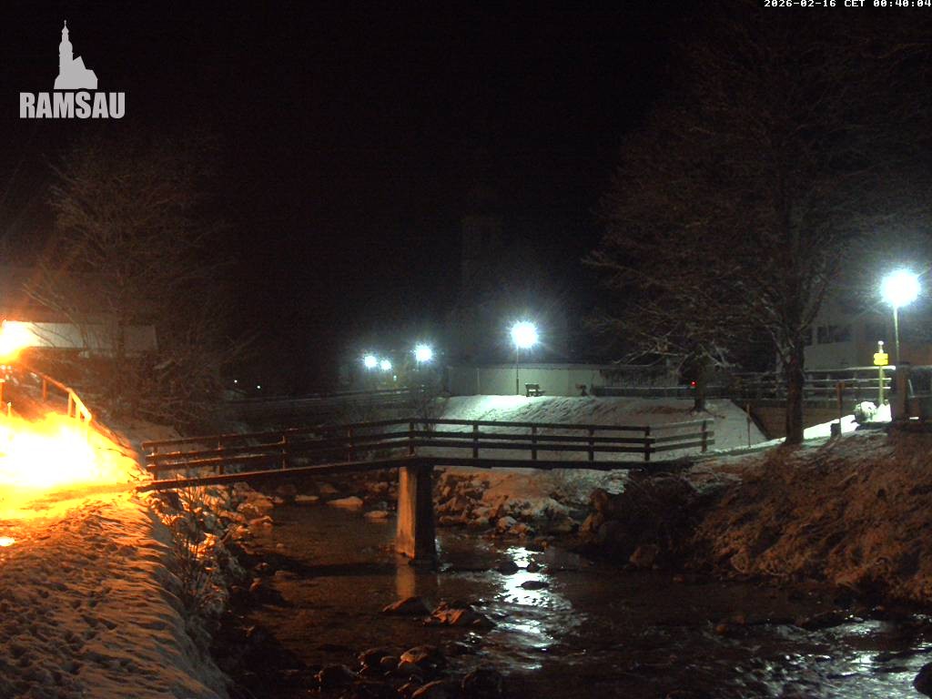 Archiv Foto Webcam Malerwinkel in Ramsau bei Berchtesgaden - Ortskirche St. Sebastian