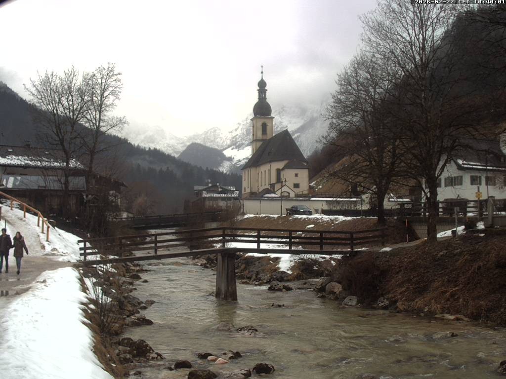 Archived image Webcam Ramsau - Berchtesgaden - St. Sebastian Church