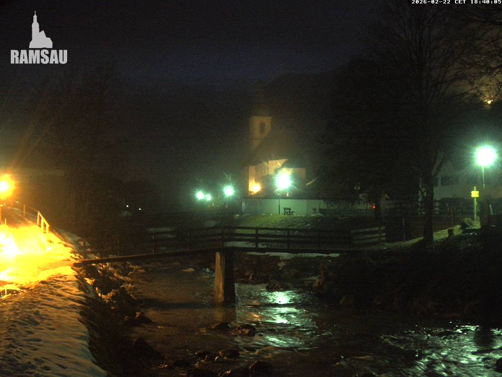 Archived image Webcam Ramsau - Berchtesgaden - St. Sebastian Church