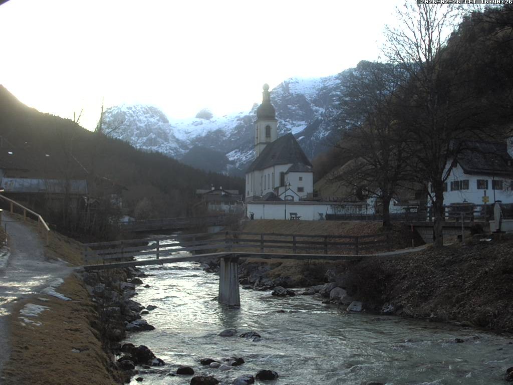 Archived image Webcam Ramsau - Berchtesgaden - St. Sebastian Church