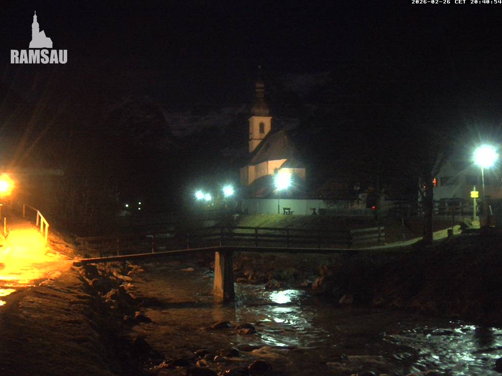 Archived image Webcam Ramsau - Berchtesgaden - St. Sebastian Church