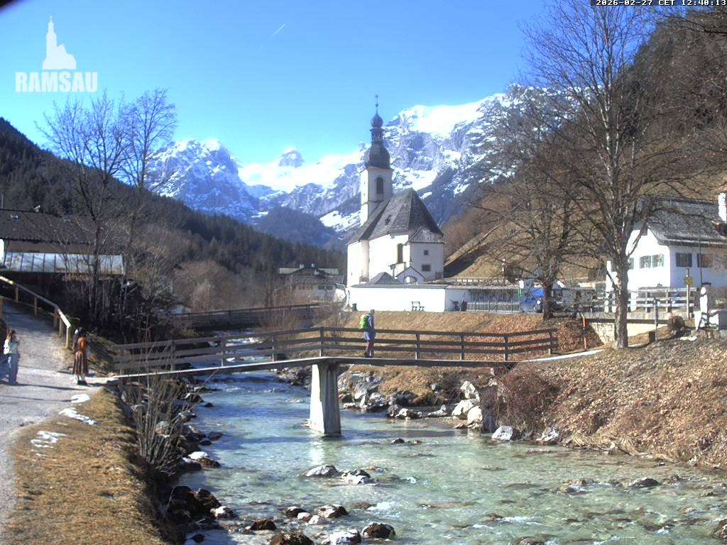 Archived image Webcam Ramsau - Berchtesgaden - St. Sebastian Church