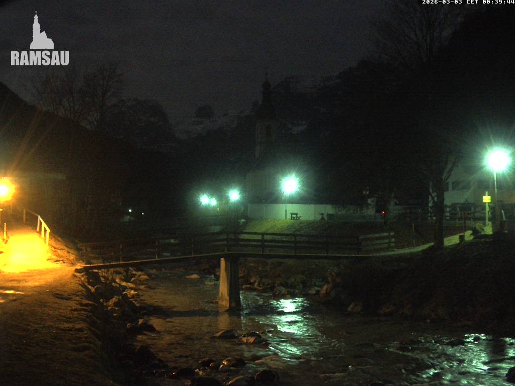 Archived image Webcam Ramsau - Berchtesgaden - St. Sebastian Church