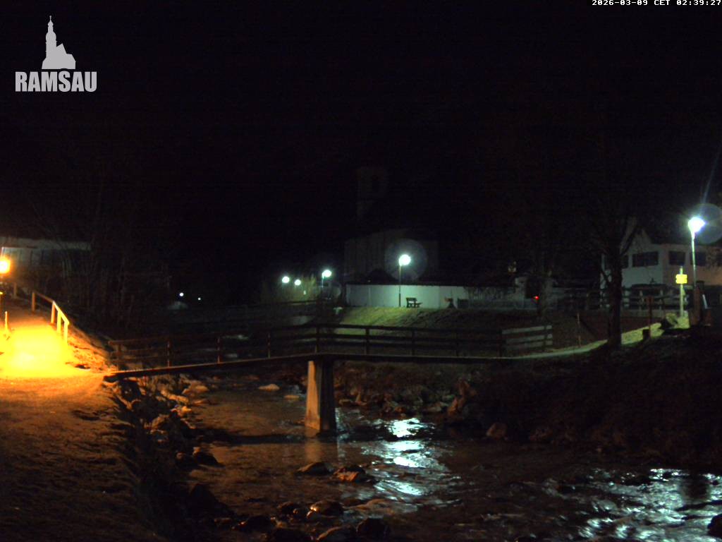 Archiv Foto Webcam Malerwinkel in Ramsau bei Berchtesgaden - Ortskirche St. Sebastian