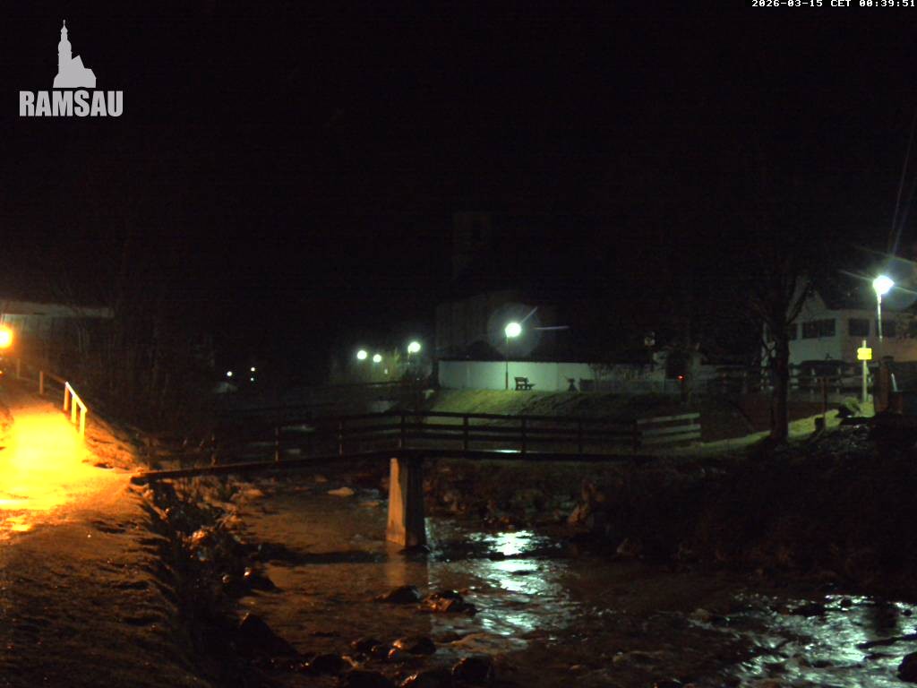 Archiv Foto Webcam Malerwinkel in Ramsau bei Berchtesgaden - Ortskirche St. Sebastian