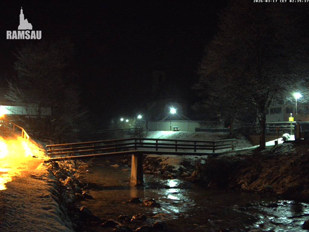 Archiv Foto Webcam Malerwinkel in Ramsau bei Berchtesgaden - Ortskirche St. Sebastian