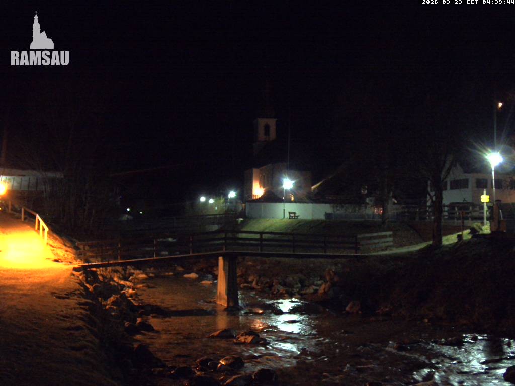 Archived image Webcam Ramsau - Berchtesgaden - St. Sebastian Church