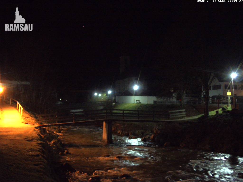 Archiv Foto Webcam Malerwinkel in Ramsau bei Berchtesgaden - Ortskirche St. Sebastian