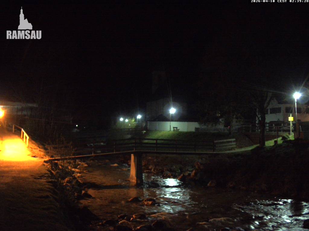 Archiv Foto Webcam Malerwinkel in Ramsau bei Berchtesgaden - Ortskirche St. Sebastian