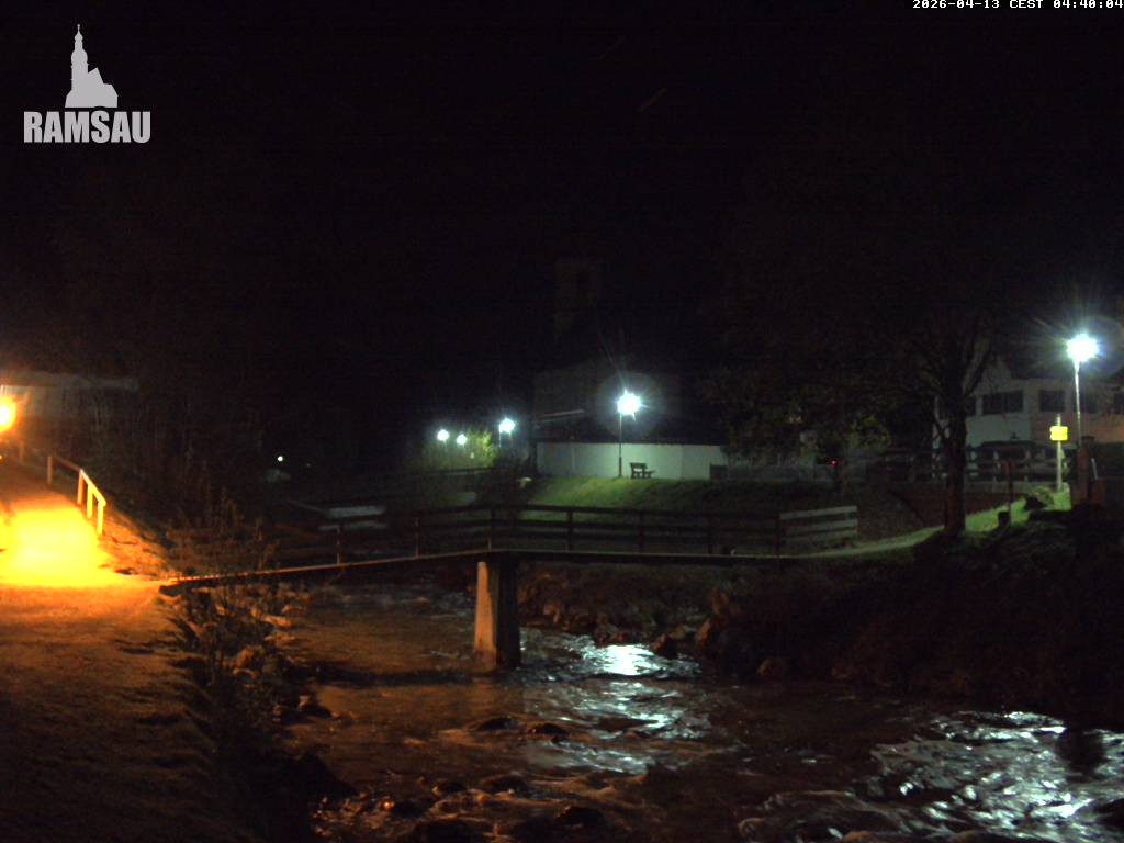 Archiv Foto Webcam Malerwinkel in Ramsau bei Berchtesgaden - Ortskirche St. Sebastian