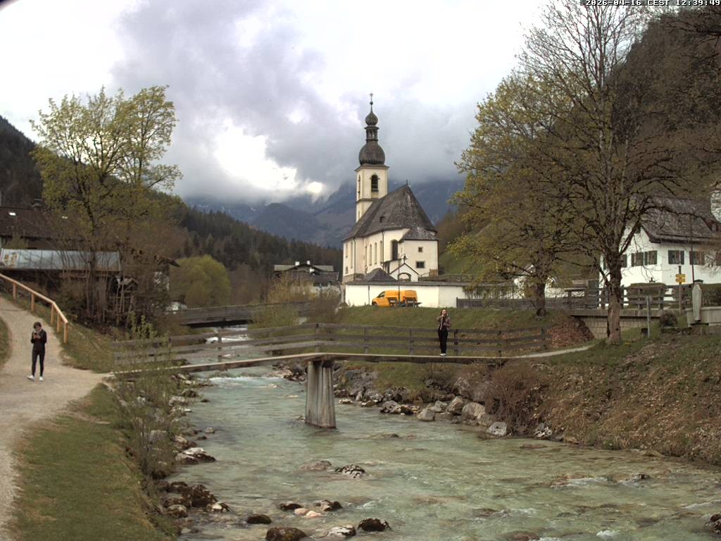 Archived image Webcam Ramsau - Berchtesgaden - St. Sebastian Church