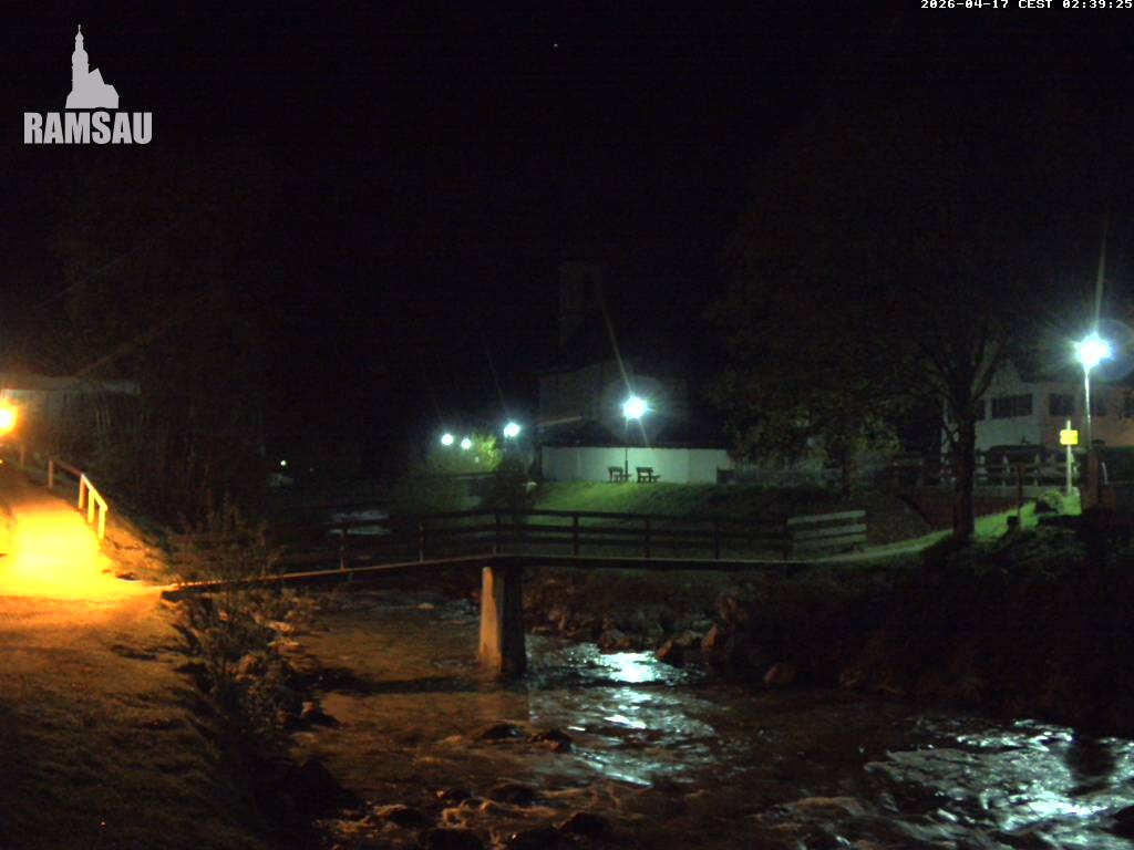 Archiv Foto Webcam Malerwinkel in Ramsau bei Berchtesgaden - Ortskirche St. Sebastian