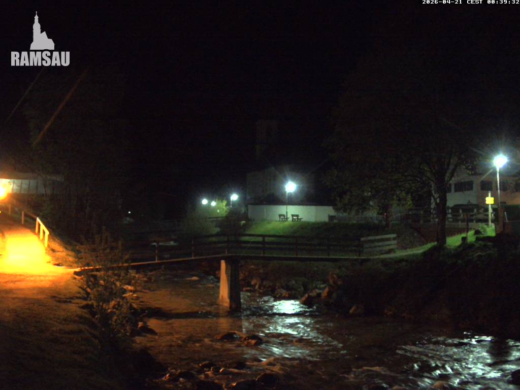 Archiv Foto Webcam Malerwinkel in Ramsau bei Berchtesgaden - Ortskirche St. Sebastian