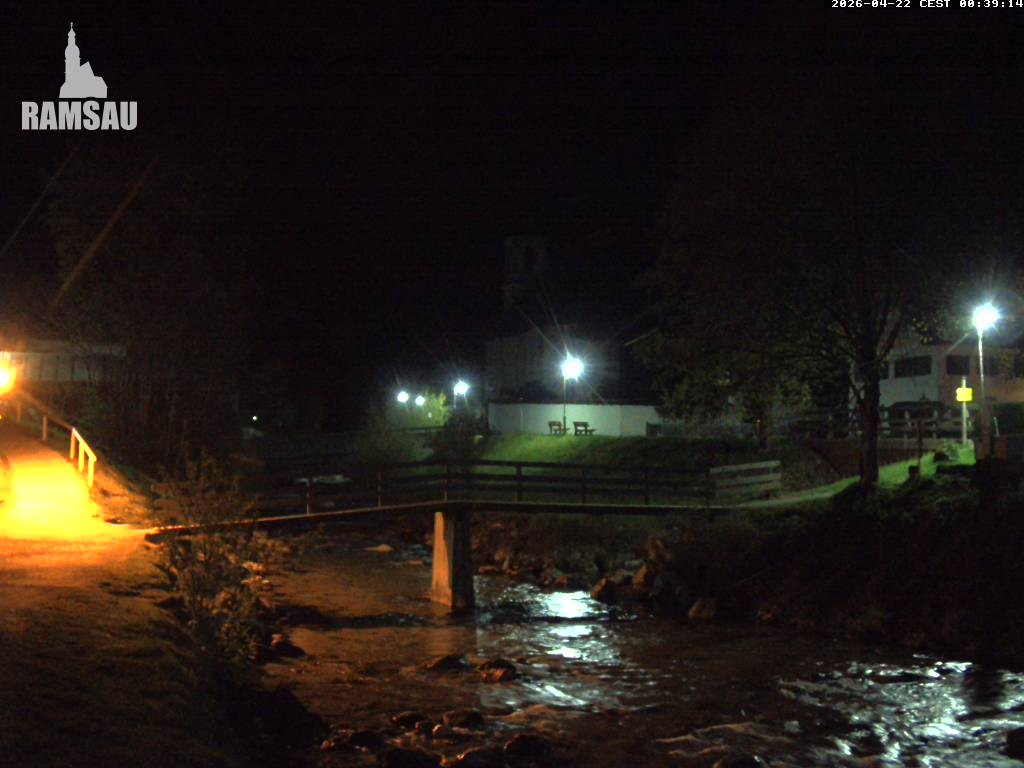 Archiv Foto Webcam Malerwinkel in Ramsau bei Berchtesgaden - Ortskirche St. Sebastian
