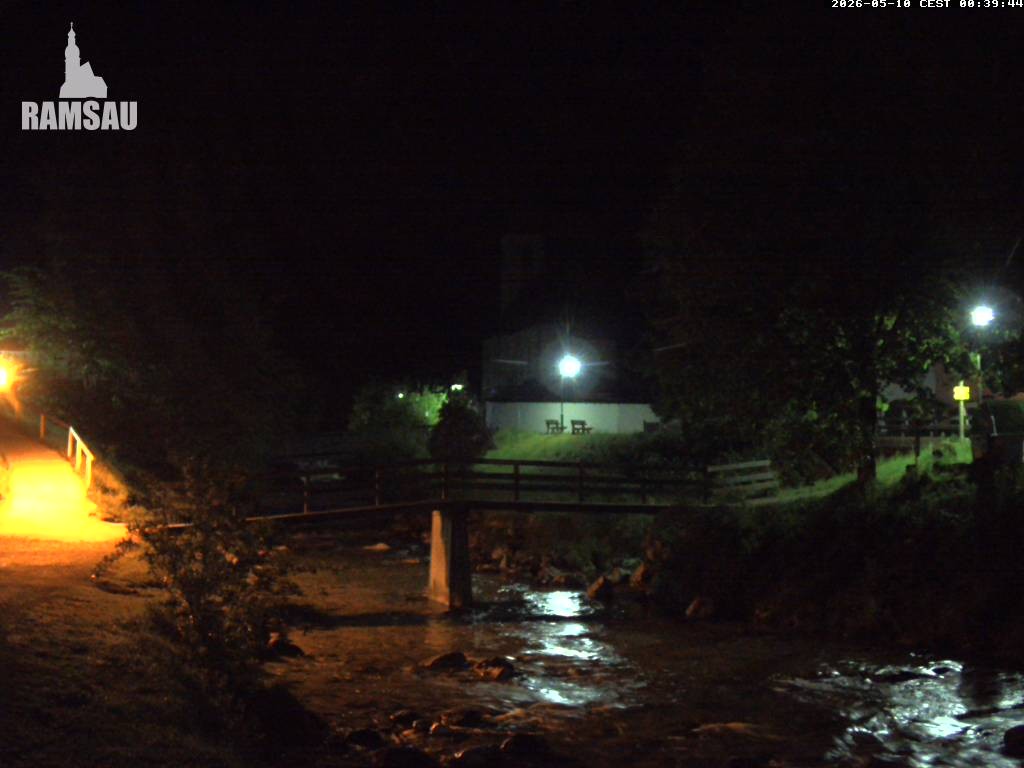 Archiv Foto Webcam Malerwinkel in Ramsau bei Berchtesgaden - Ortskirche St. Sebastian