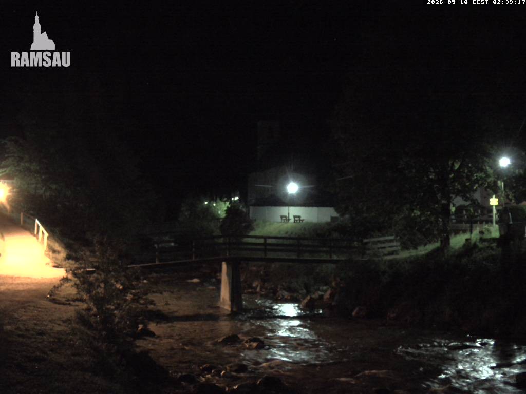 Archiv Foto Webcam Malerwinkel in Ramsau bei Berchtesgaden - Ortskirche St. Sebastian