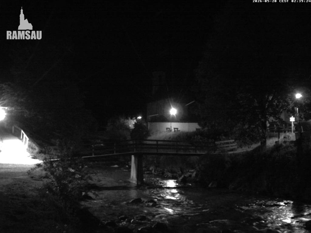 Archiv Foto Webcam Malerwinkel in Ramsau bei Berchtesgaden - Ortskirche St. Sebastian