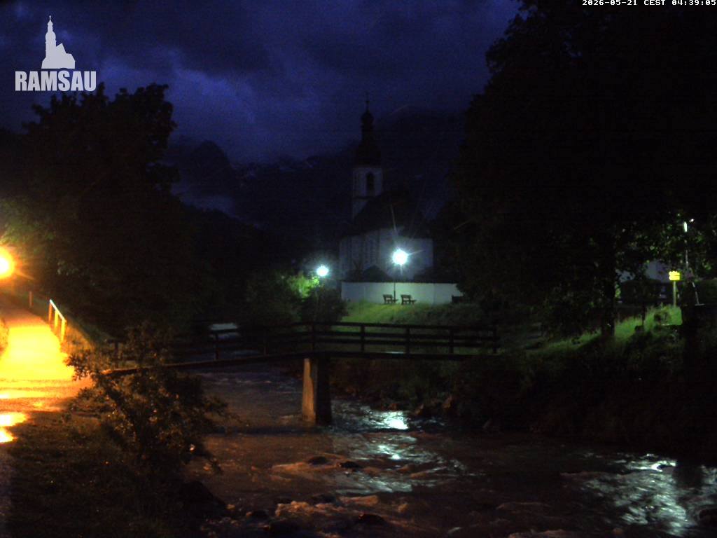 Archived image Webcam Ramsau - Berchtesgaden - St. Sebastian Church