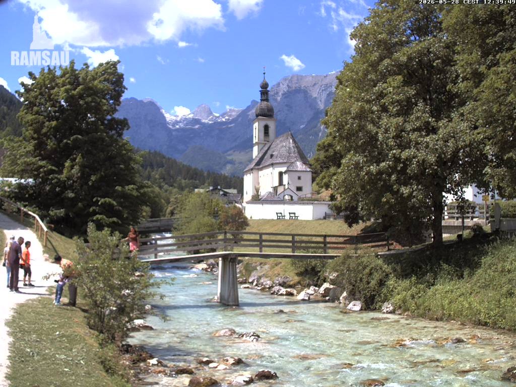 Archived image Webcam Ramsau - Berchtesgaden - St. Sebastian Church