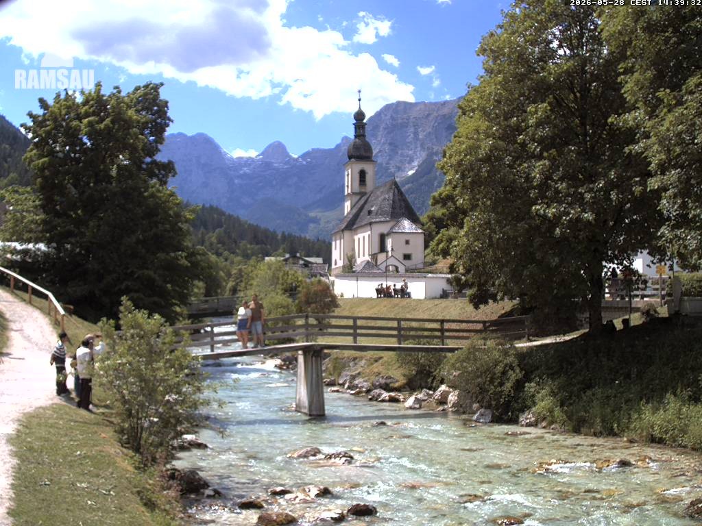 Archived image Webcam Ramsau - Berchtesgaden - St. Sebastian Church