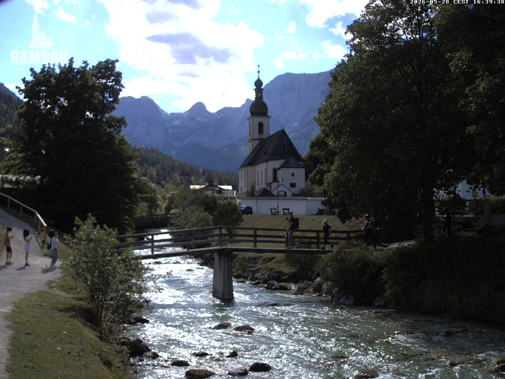 Archived image Webcam Ramsau - Berchtesgaden - St. Sebastian Church