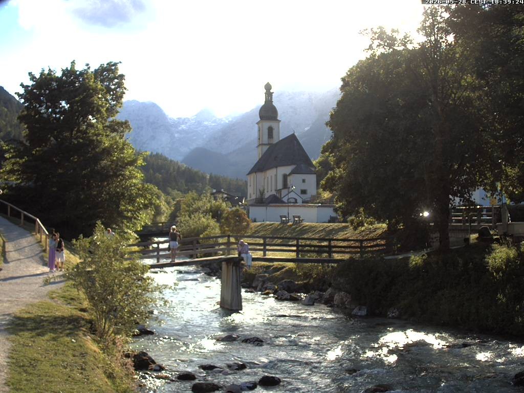 Archived image Webcam Ramsau - Berchtesgaden - St. Sebastian Church