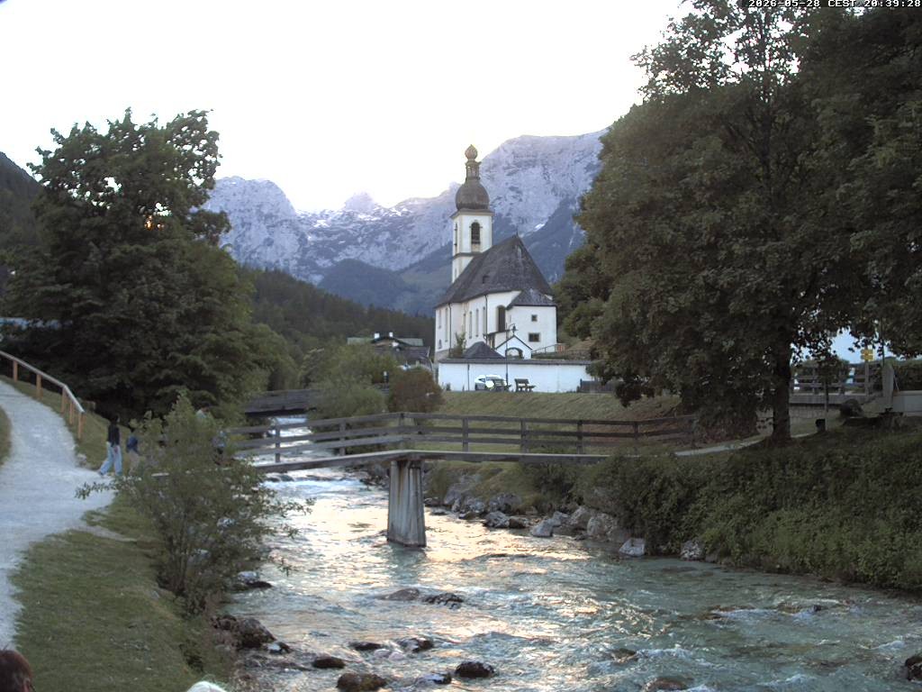 Archived image Webcam Ramsau - Berchtesgaden - St. Sebastian Church