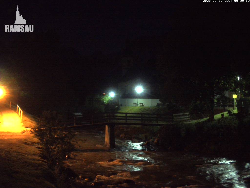 Archiv Foto Webcam Malerwinkel in Ramsau bei Berchtesgaden - Ortskirche St. Sebastian