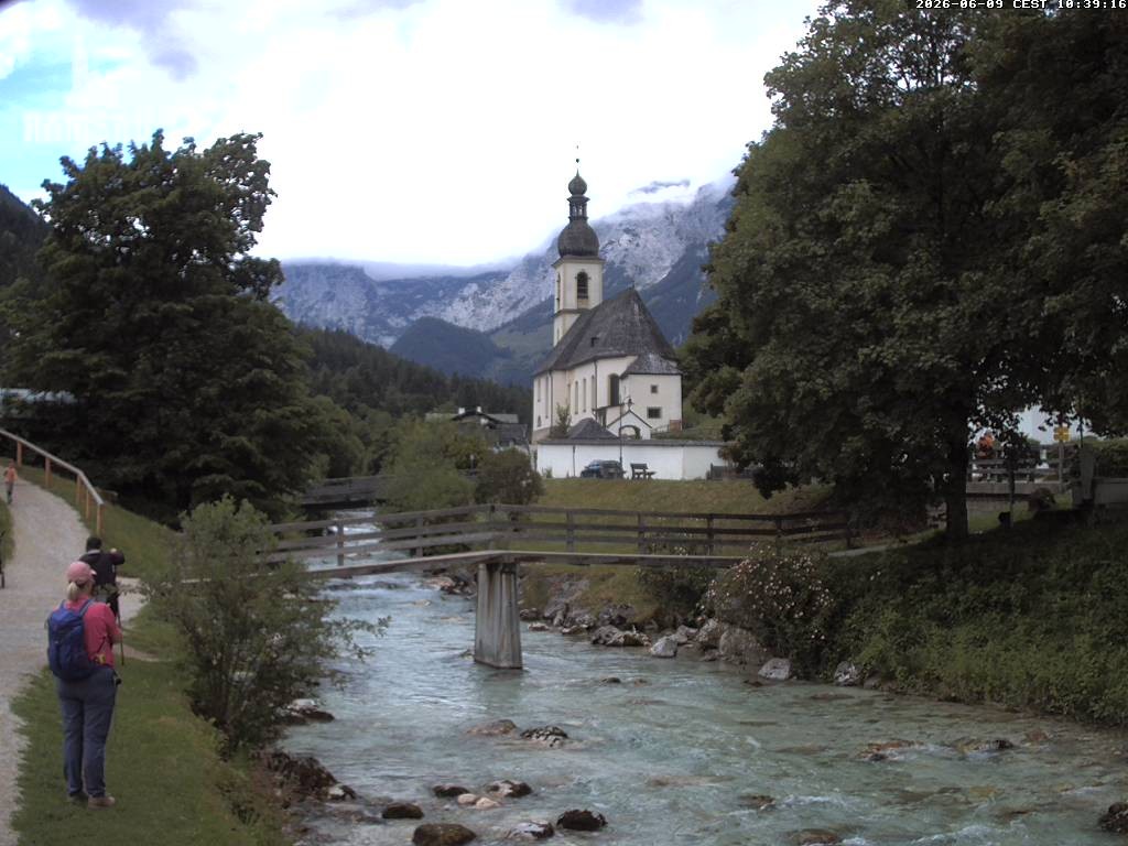 Archived image Webcam Ramsau - Berchtesgaden - St. Sebastian Church