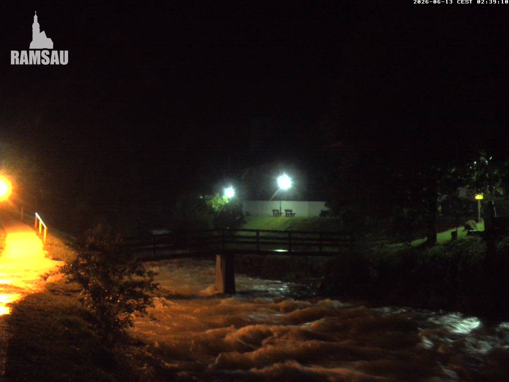Archiv Foto Webcam Malerwinkel in Ramsau bei Berchtesgaden - Ortskirche St. Sebastian