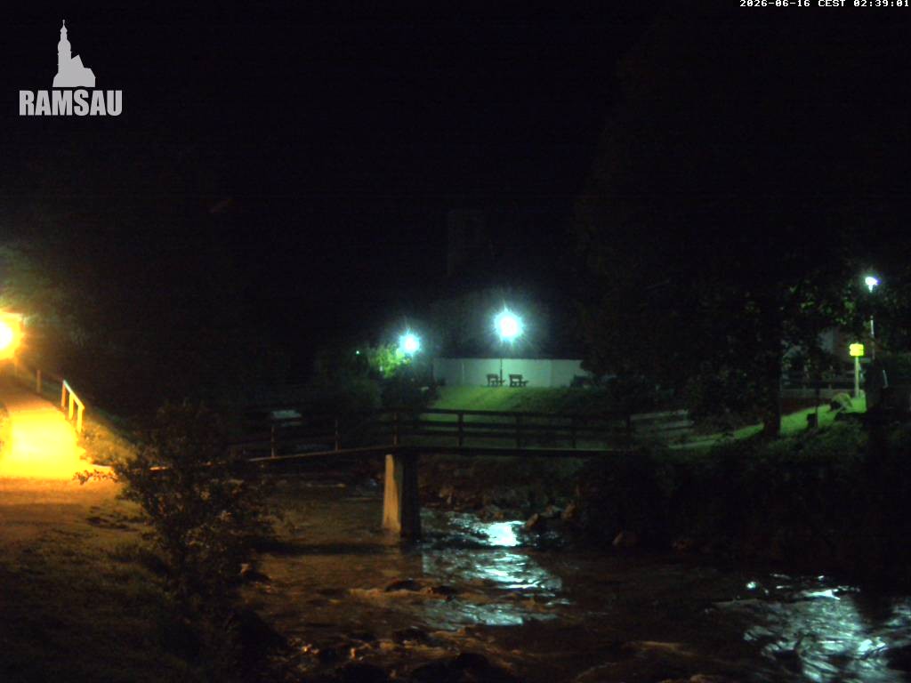 Archiv Foto Webcam Malerwinkel in Ramsau bei Berchtesgaden - Ortskirche St. Sebastian
