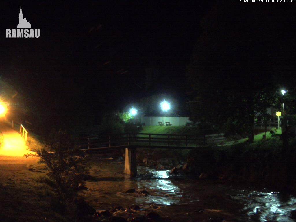 Archiv Foto Webcam Malerwinkel in Ramsau bei Berchtesgaden - Ortskirche St. Sebastian