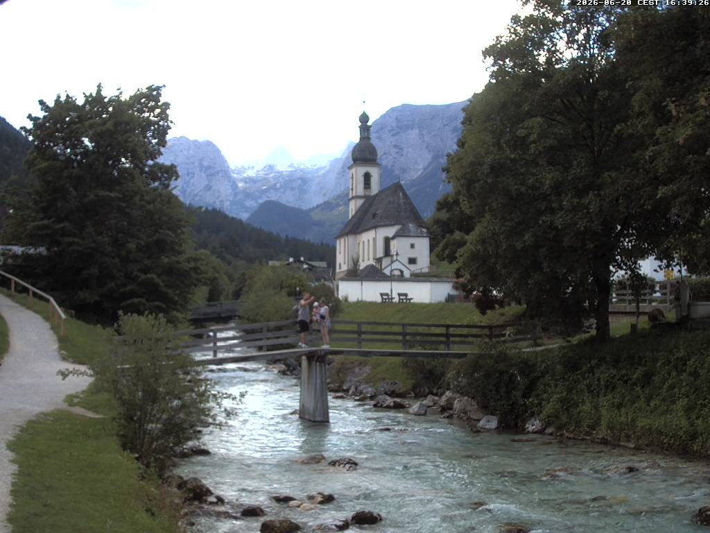 Archived image Webcam Ramsau - Berchtesgaden - St. Sebastian Church