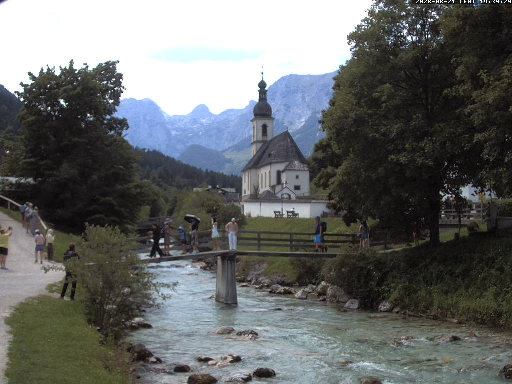 Archived image Webcam Ramsau - Berchtesgaden - St. Sebastian Church