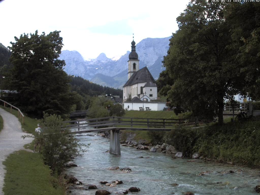 Archived image Webcam Ramsau - Berchtesgaden - St. Sebastian Church