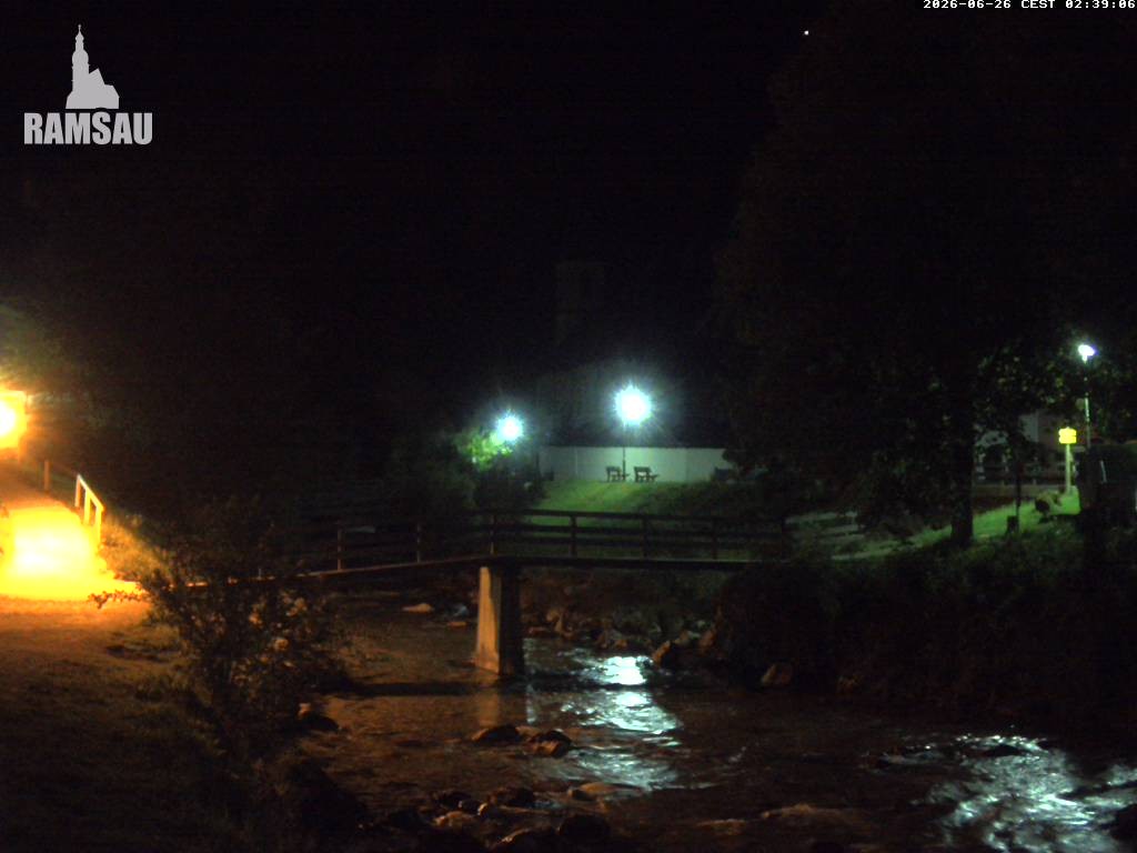 Archiv Foto Webcam Malerwinkel in Ramsau bei Berchtesgaden - Ortskirche St. Sebastian