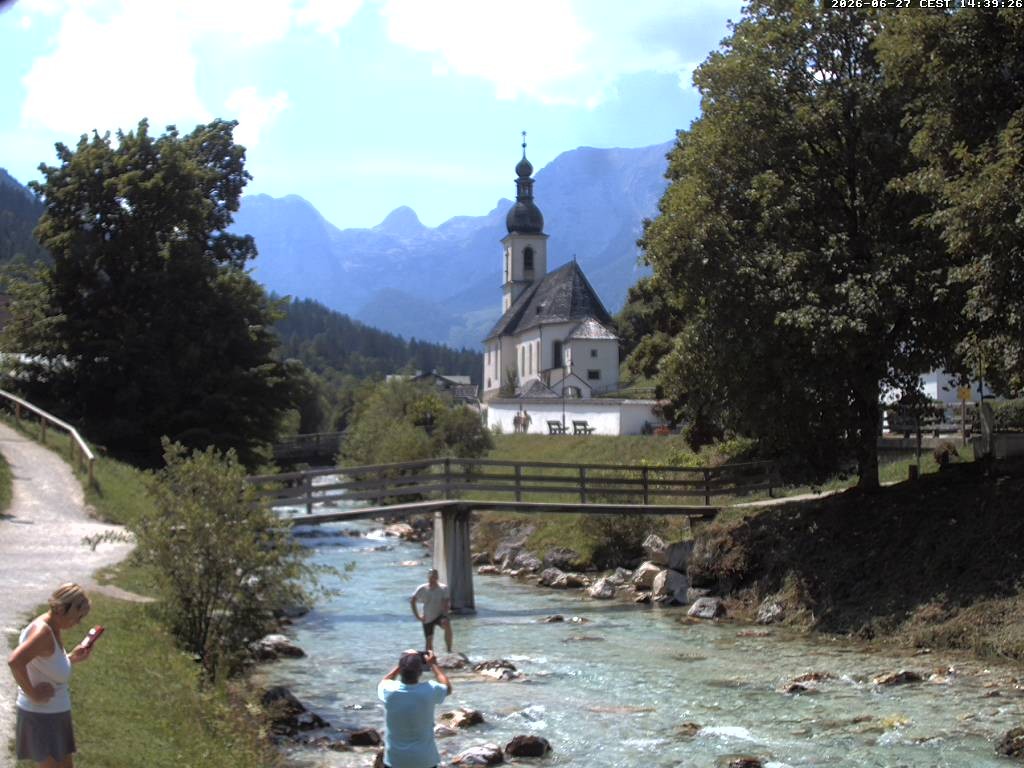 Archived image Webcam Ramsau - Berchtesgaden - St. Sebastian Church