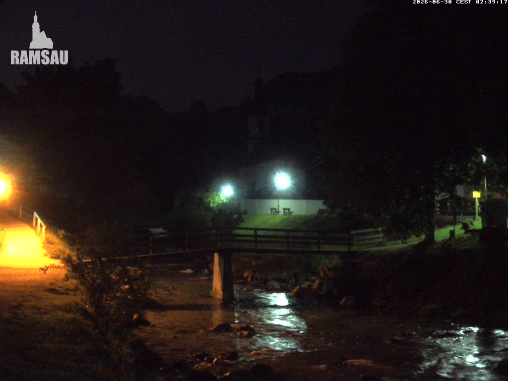 Archiv Foto Webcam Malerwinkel in Ramsau bei Berchtesgaden - Ortskirche St. Sebastian