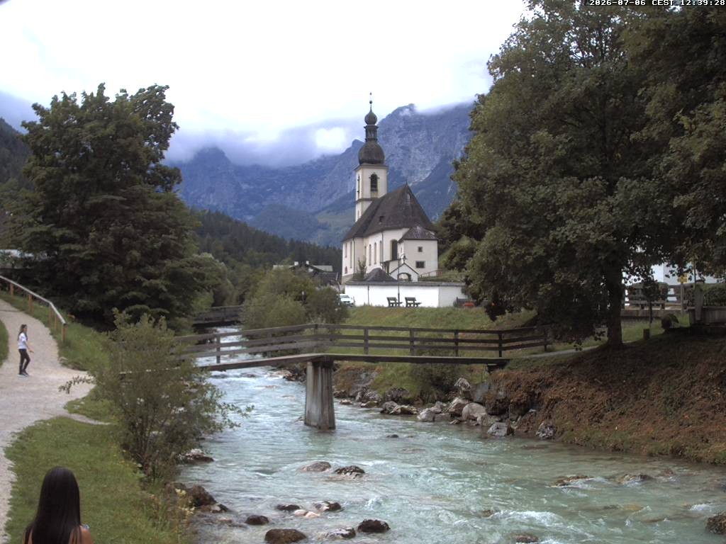 Archived image Webcam Ramsau - Berchtesgaden - St. Sebastian Church