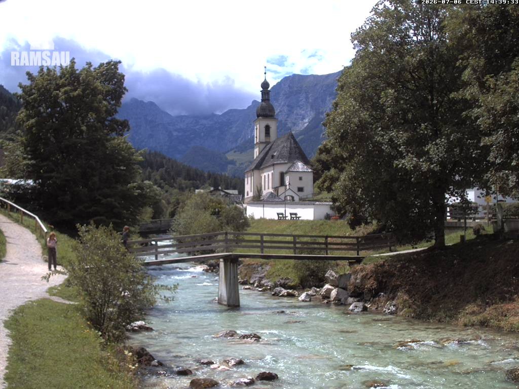 Archived image Webcam Ramsau - Berchtesgaden - St. Sebastian Church