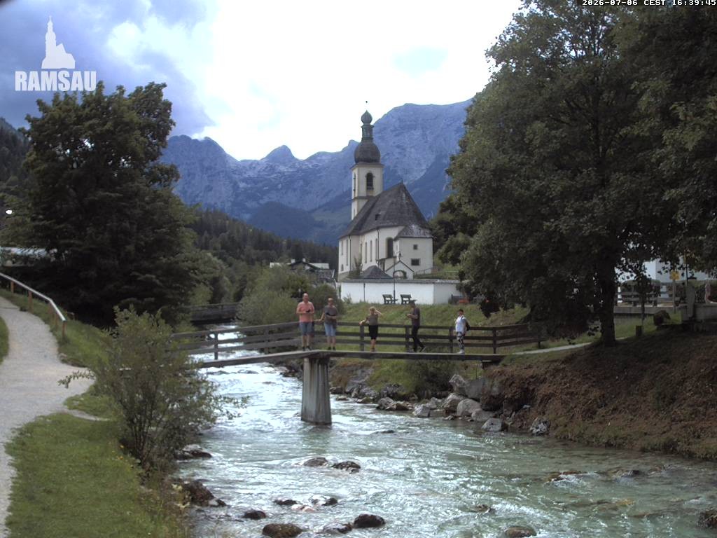 Archived image Webcam Ramsau - Berchtesgaden - St. Sebastian Church