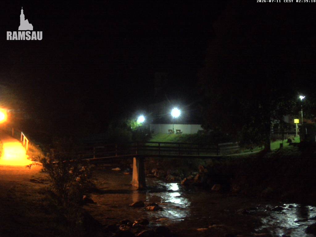Archiv Foto Webcam Malerwinkel in Ramsau bei Berchtesgaden - Ortskirche St. Sebastian