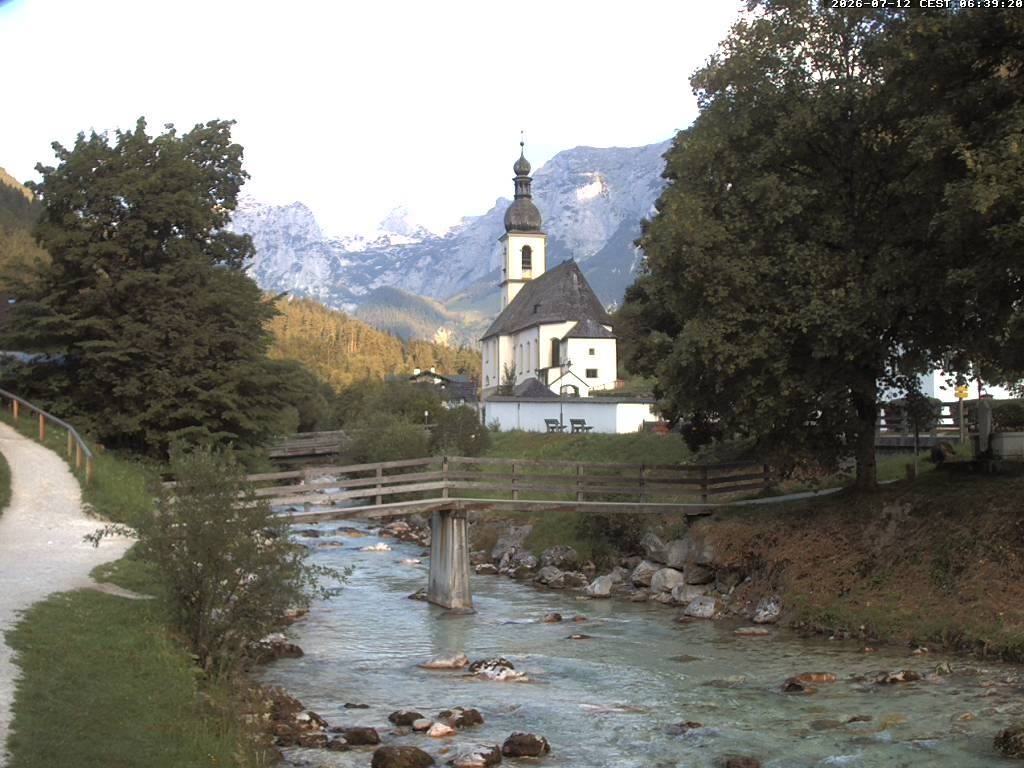 Archived image Webcam Ramsau - Berchtesgaden - St. Sebastian Church