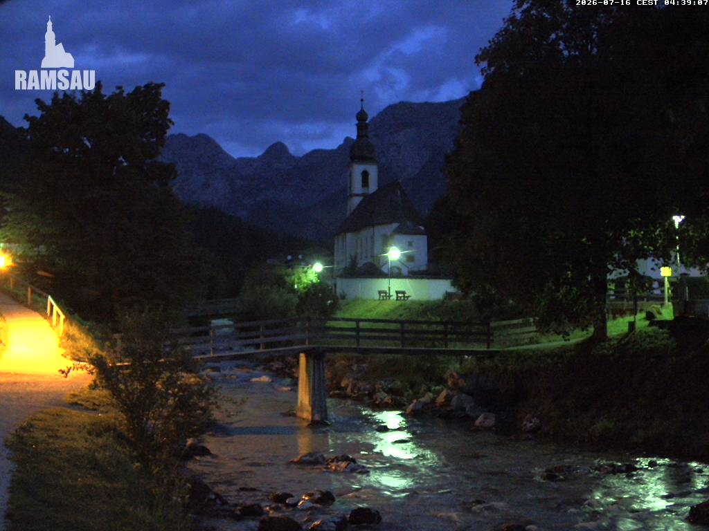 Archived image Webcam Ramsau - Berchtesgaden - St. Sebastian Church