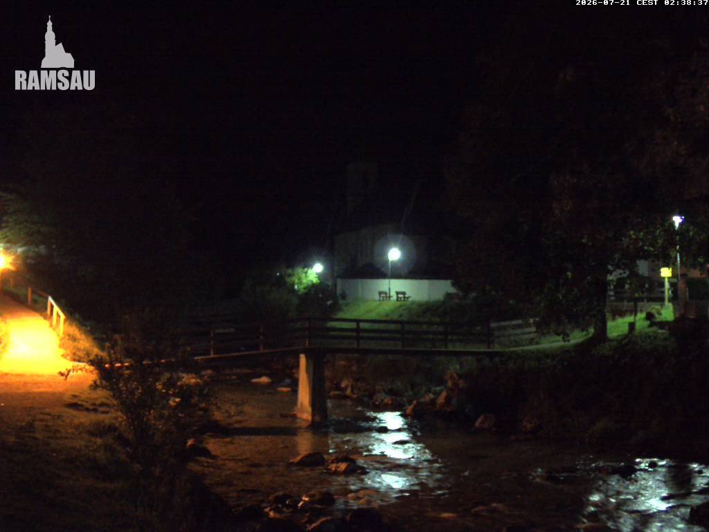 Archiv Foto Webcam Malerwinkel in Ramsau bei Berchtesgaden - Ortskirche St. Sebastian