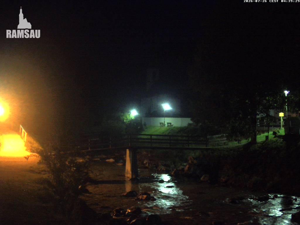 Archiv Foto Webcam Malerwinkel in Ramsau bei Berchtesgaden - Ortskirche St. Sebastian