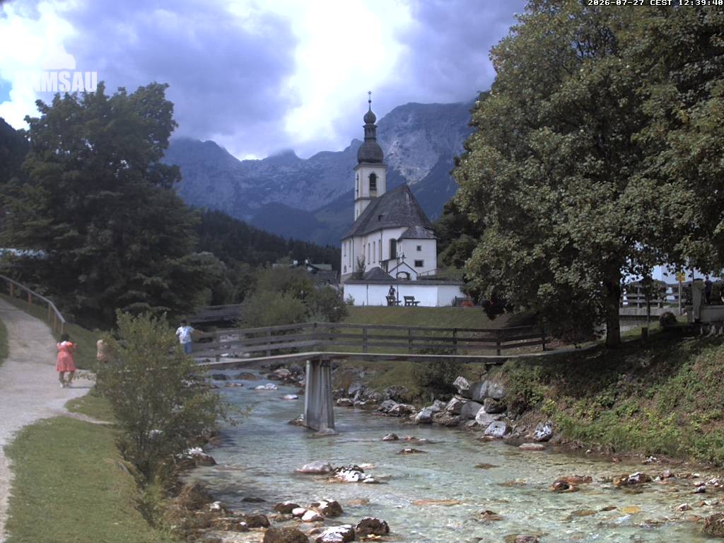 Archived image Webcam Ramsau - Berchtesgaden - St. Sebastian Church
