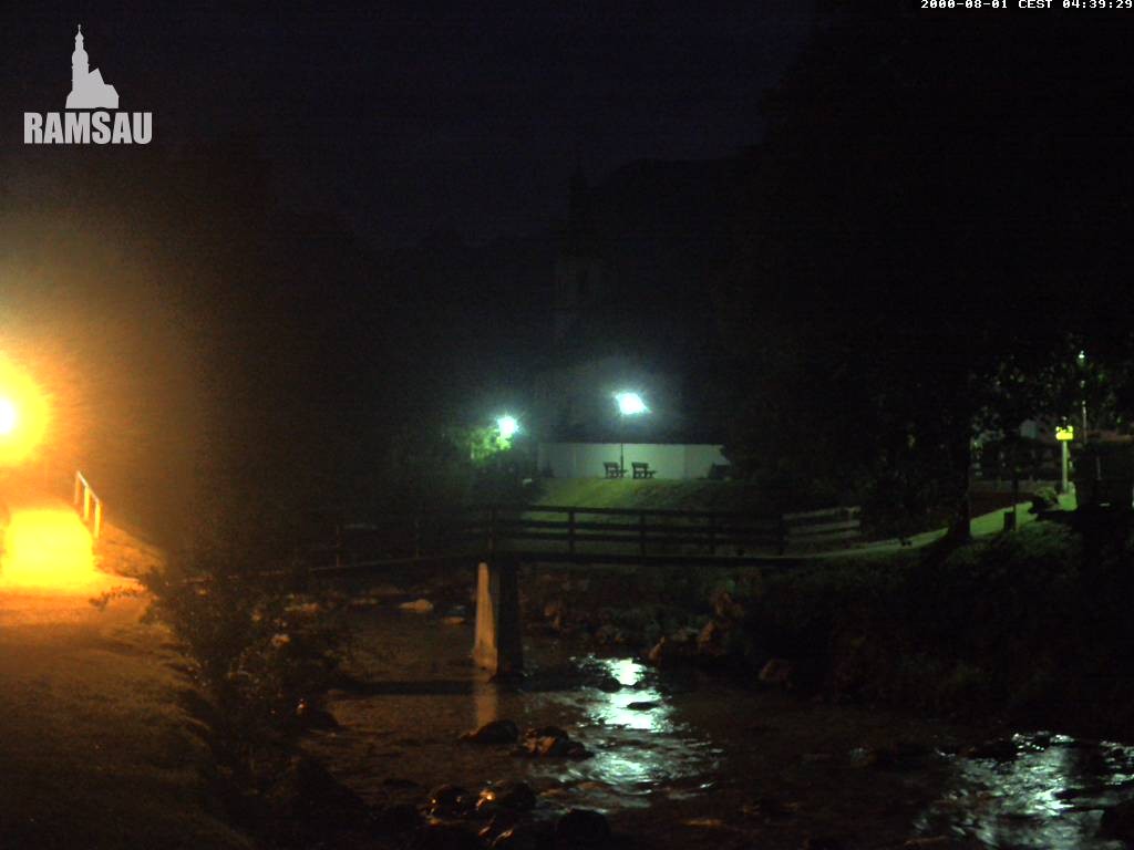 Archiv Foto Webcam Malerwinkel in Ramsau bei Berchtesgaden - Ortskirche St. Sebastian