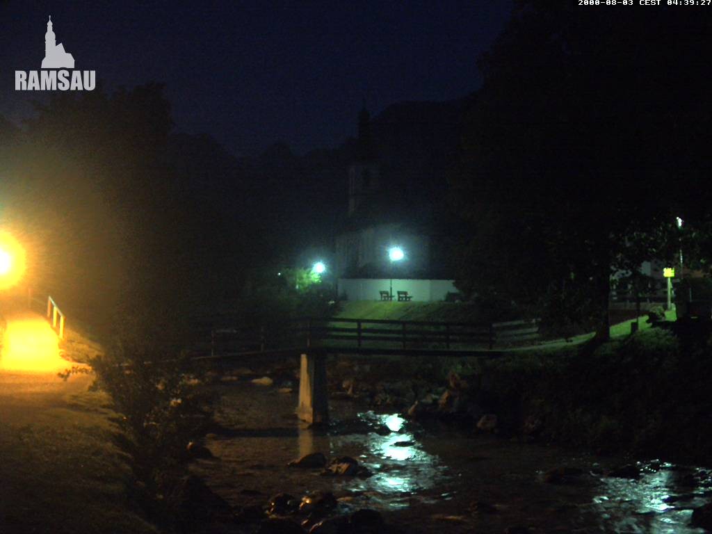 Archiv Foto Webcam Malerwinkel in Ramsau bei Berchtesgaden - Ortskirche St. Sebastian