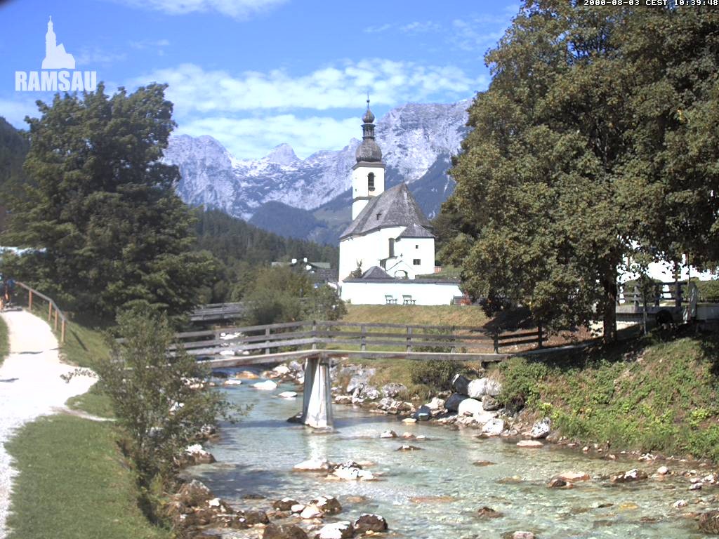 Archived image Webcam Ramsau - Berchtesgaden - St. Sebastian Church